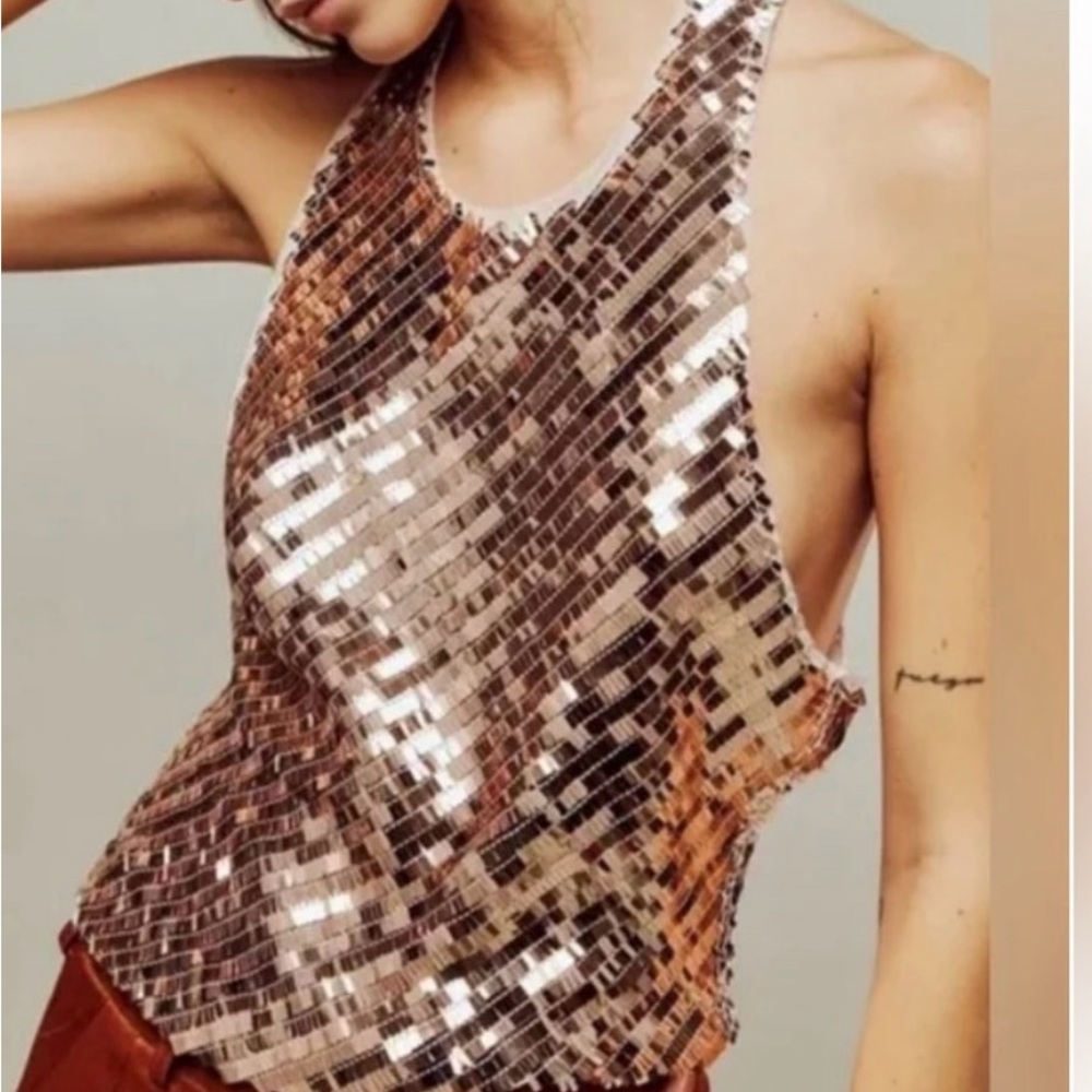 Free People Intimately Disco Fever Cami size M